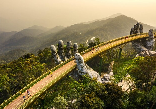 Visit the Golden Bridge at Ba Na Hills