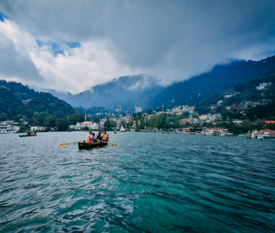 Boating at Naini Lake